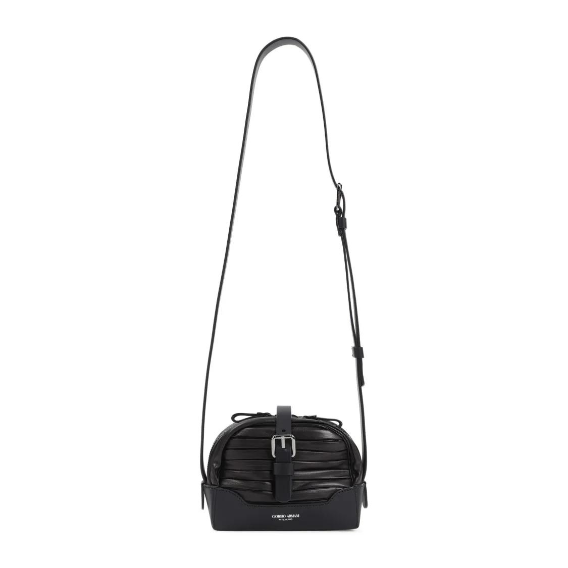 Giorgio Armani Shopper - Black Lamb Leather Box Bag - Gr. unisize - in Schwarz - für Damen