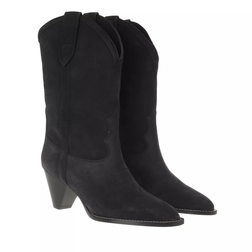 Isabel Marant Luliette Boots Suede Leather Faded Black Stiefel