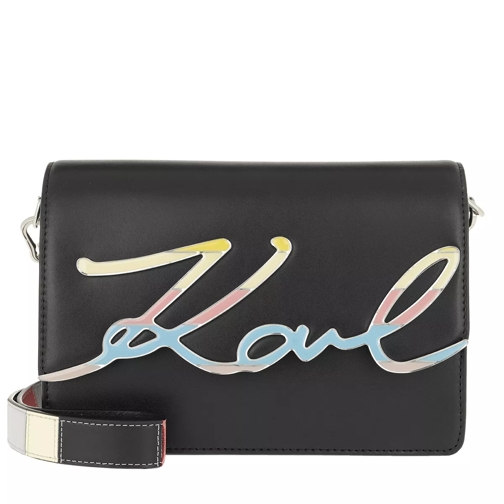 Karl Lagerfeld K/Signature Special Enamel Shoulderbag Black Crossbody Bag