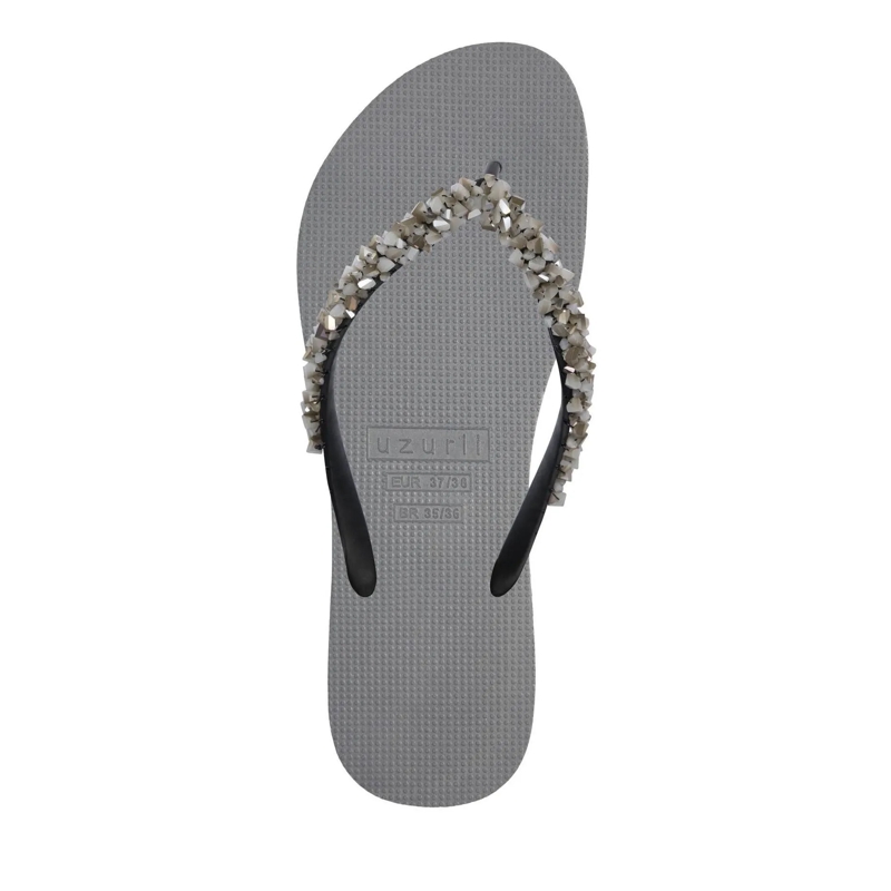 UZURII Flip Flops Zehentrenner Classic Aby Silver silber(Image 2)