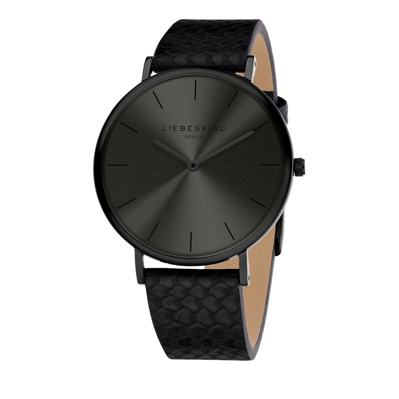 Liebeskind Berlin Quarzuhr Kunstleder Armbanduhr schwarz(Image 5)