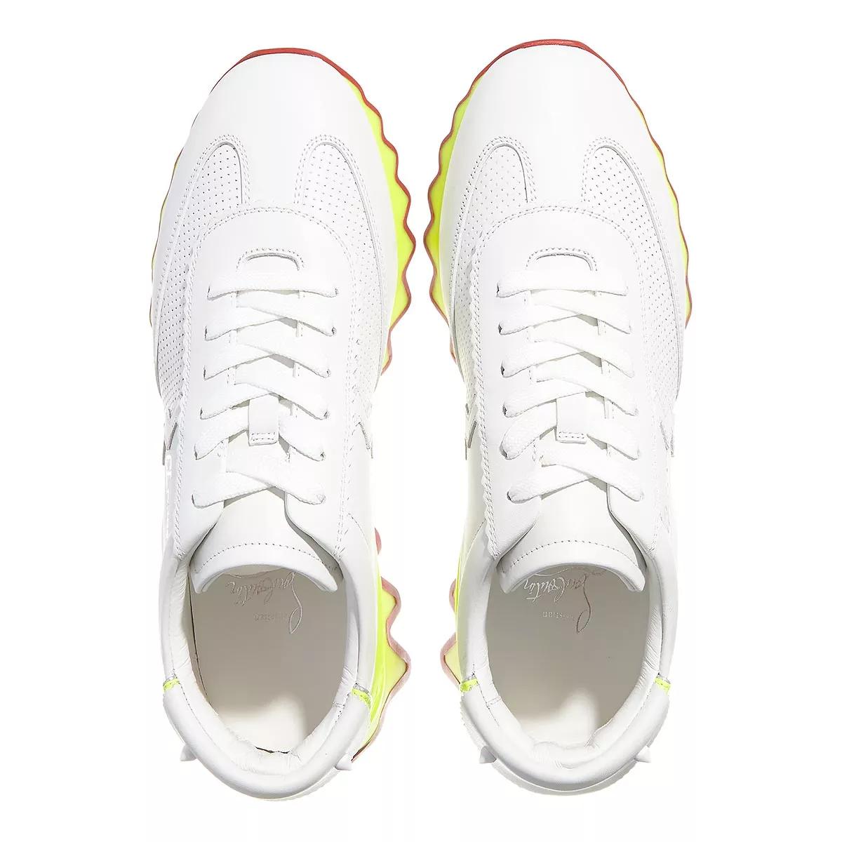 Yellow christian cheap louboutin sneakers