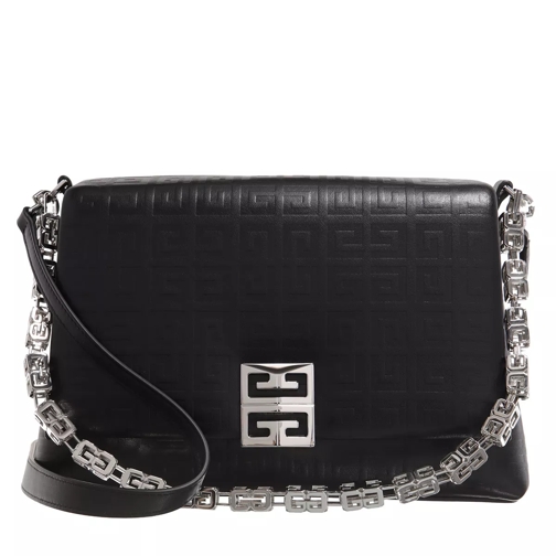 Givenchy Medium 4G Shoulder Bag Soft Leather Black Axelremsväska