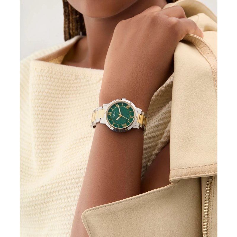 Guess Quarzuhr Quarz-Analoguhr Dawn silber(Image 2)