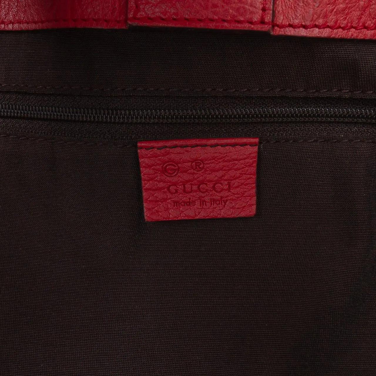 Thumbnail - Gucci Shopper - Leather Bamboo Tassel Tote - Gr. unisize - in Rot - für Damen