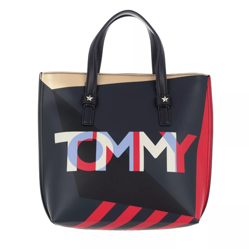 Tommy Hilfiger Effortless Tote Small Corp Mix Rymlig shoppingväska