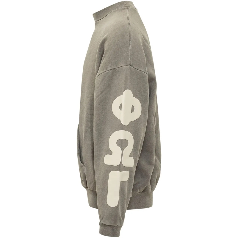 FEAR OF GOD  Felpa Girocollo con Tasca a Marsupio taupe(Image 3)