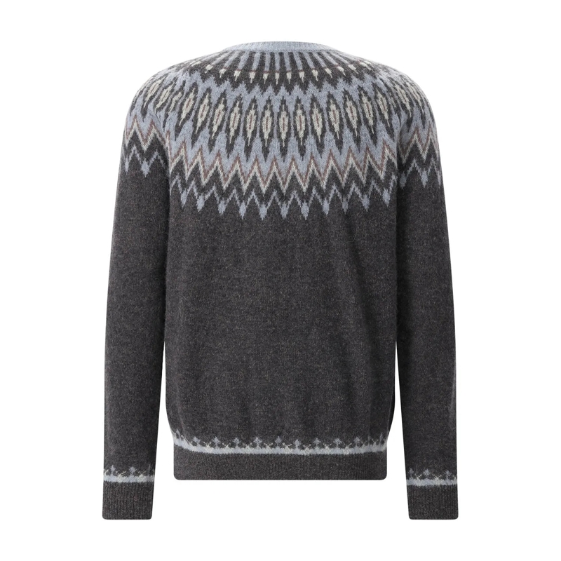 Roberto Collina Pullover Pullover aus Alpaka-Woll-Mix braun(Image 5)