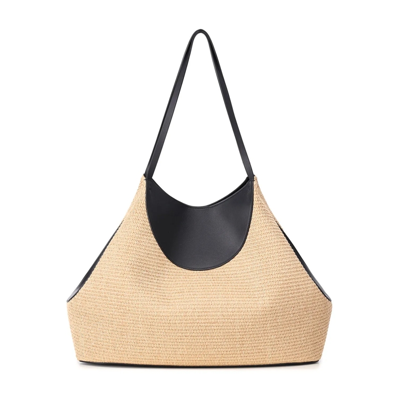 Givenchy Crossbody Bag Shopper aus Raffia und Leder braun(Image 2)