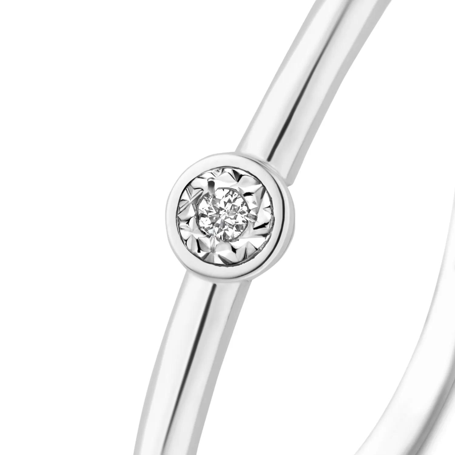 Thumbnail - Isabel Bernard Ring - De La Paix Inaya 585 Weißgold Ring - Gr. 58 - in Weiß - für Damen
