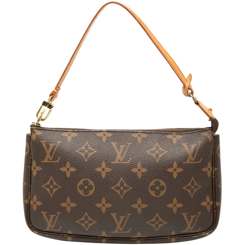 Louis Vuitton Schultertasche Monogram Pochette Accessoires braun