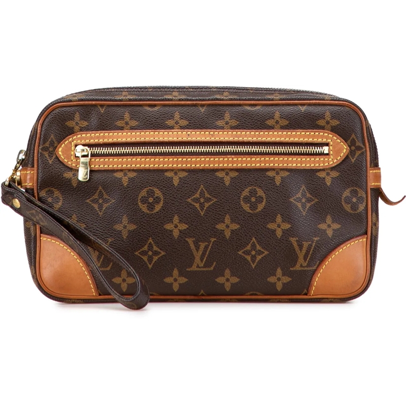 Louis Vuitton Clutch Monogram Marly Dragonne GM braun