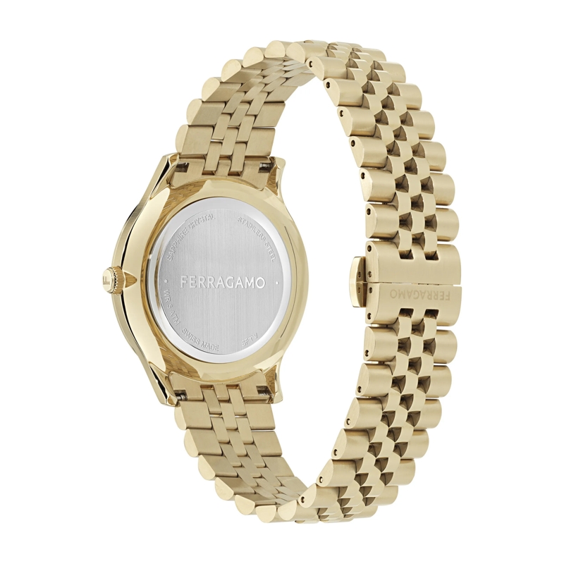 Salvatore Ferragamo Quarzuhr Quarz-Analoguhr Ferragamo Duo gold(Image 3)