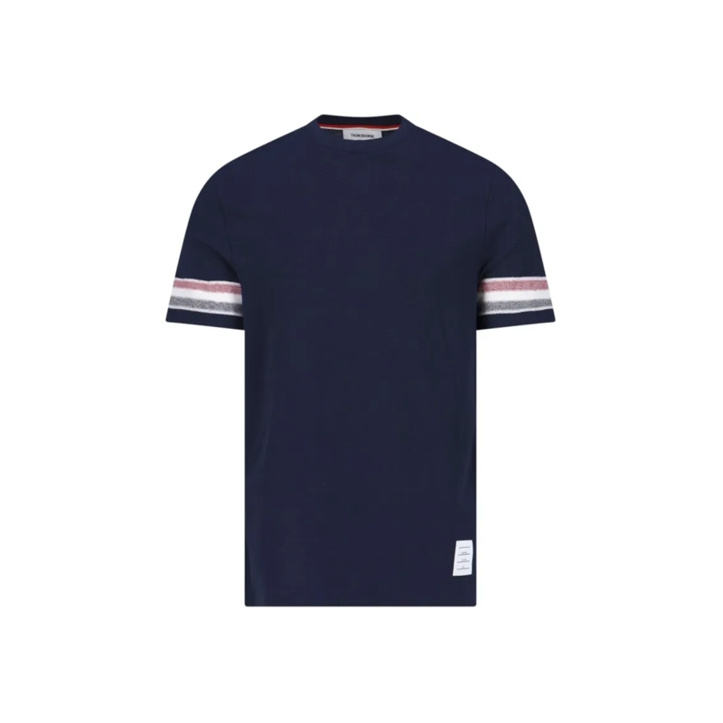 Thom Browne T-shirt "Textured" T-Shirt – Blue Blue