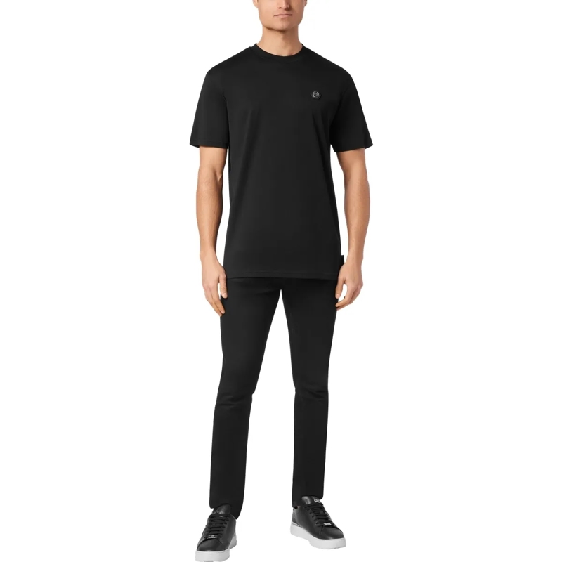 Philipp Plein T-Shirt T-Shirt Gothic Plein Mit Schmucksteinen schwarz(Image 3)