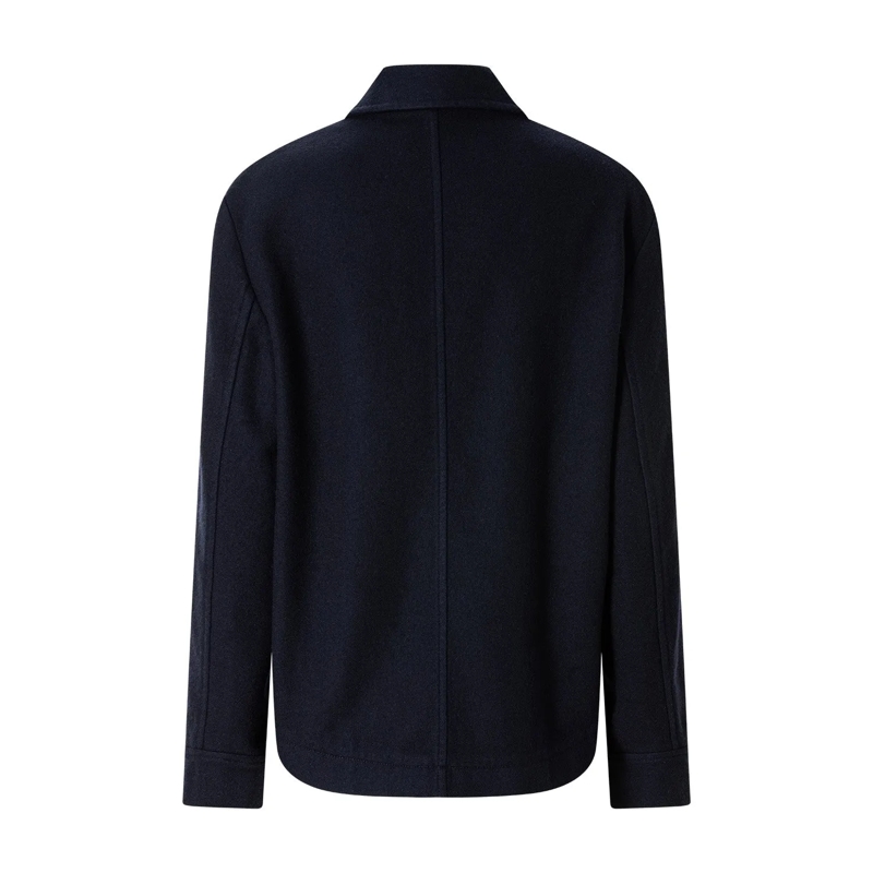 fashion veste Jacke aus Schurwoll-Mix dunkelblau(Image 2)