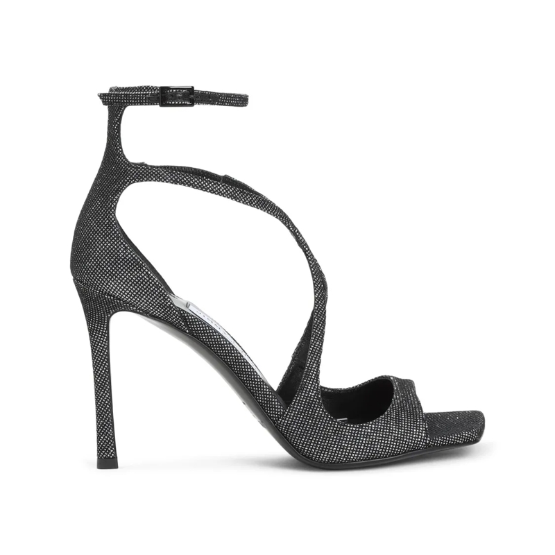 Jimmy Choo Sandalen Striking Black Metallic Sandals Black