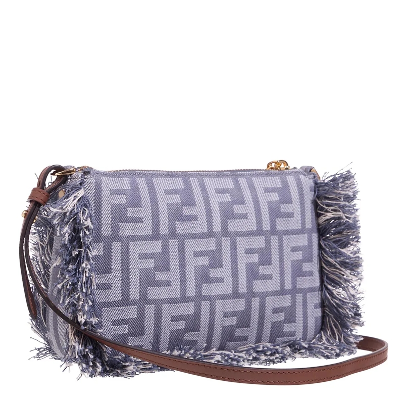 Fendi Schultertasche Baguette Pouch Blue(Image 5)