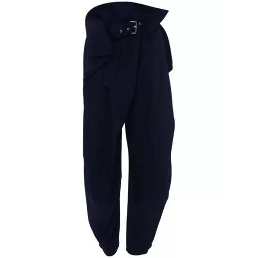 J.W.Anderson Belted Draped Trousers Blue 