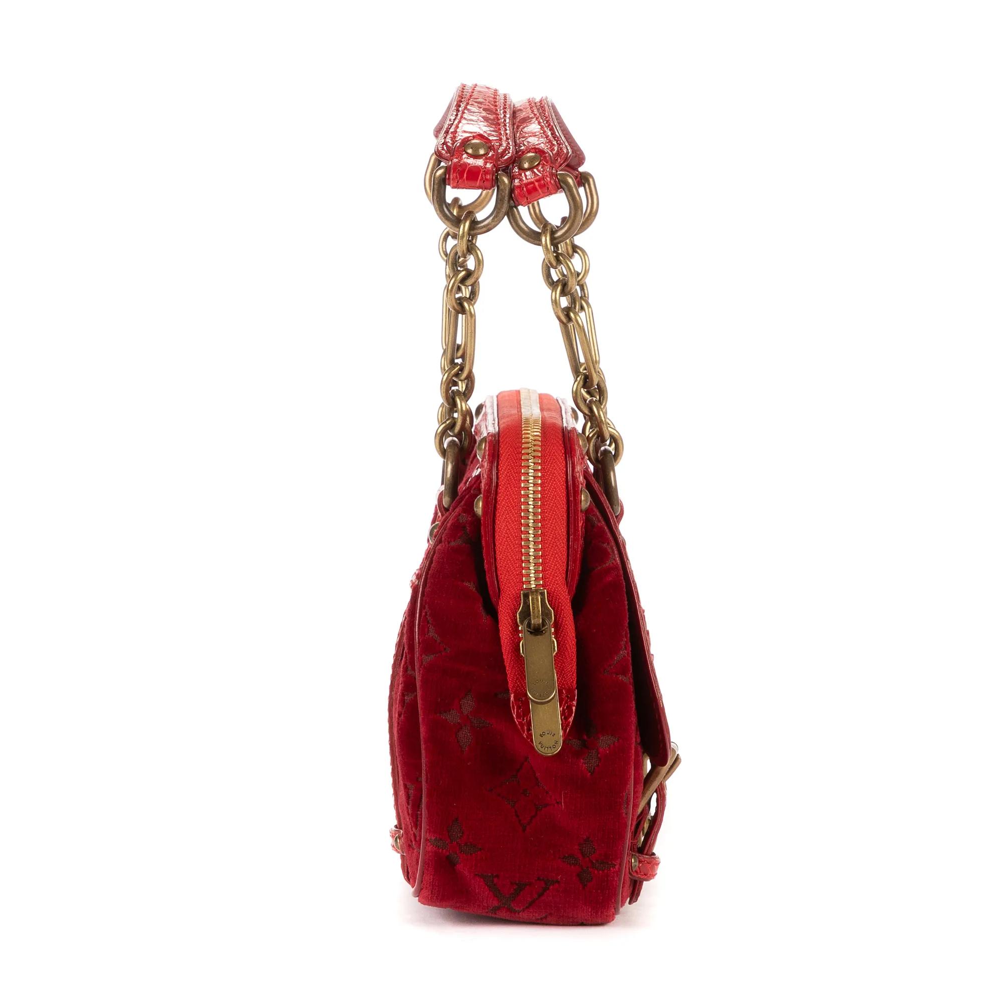 Thumbnail - Louis Vuitton Crossbody Bags - Ltd. Ed. Monogram Velours Irvine - Gr. unisize - in Rot - für Damen
