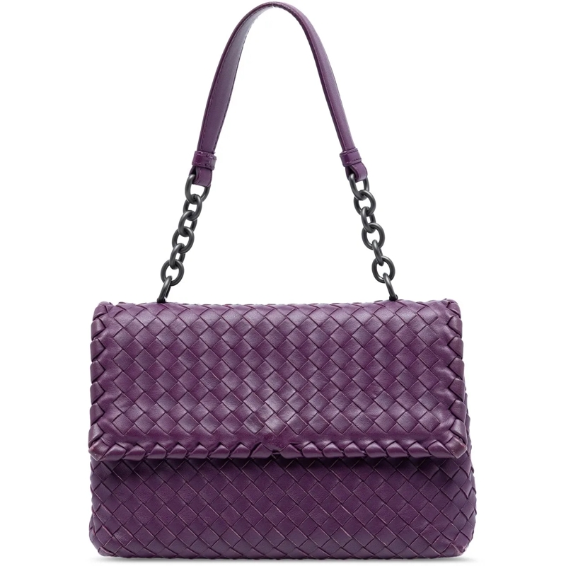 Bottega Veneta Schultertasche Small Nappa Intrecciato Olimpia Shoulder Bag lila