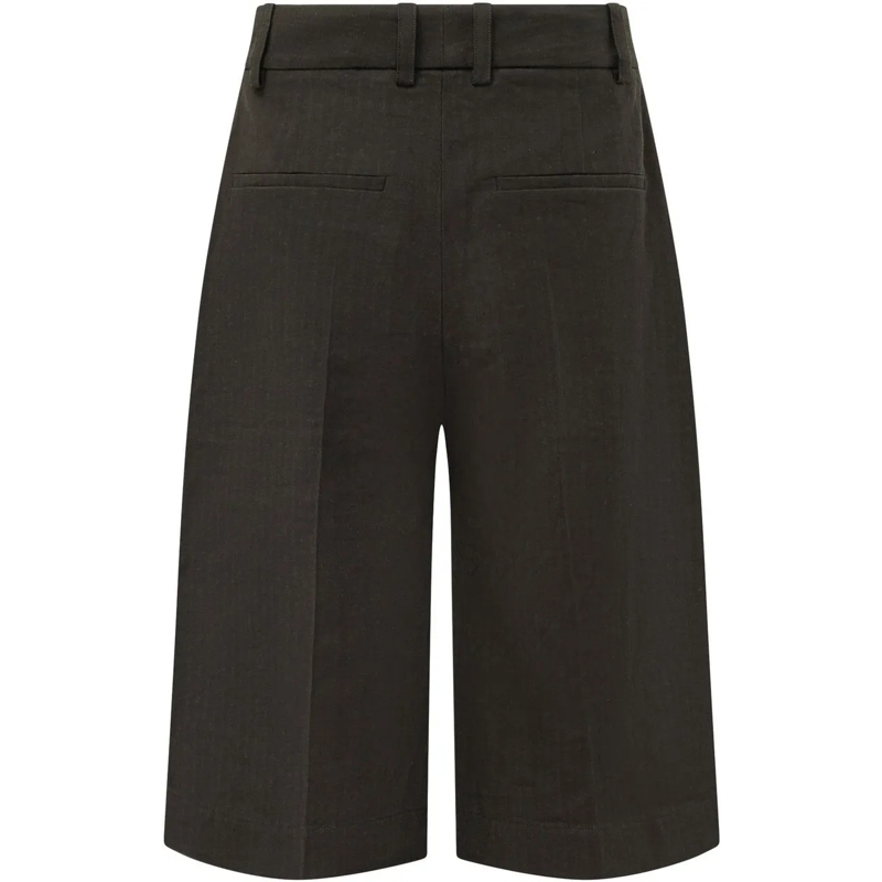 Studio Nicholson Shorts Bermuda al Ginocchio con Chiusura Frontale dunkelgrau(Image 2)