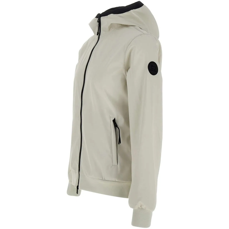 Woolrich Daunenjacke Soft Shell Full Zip Hoodie weiß(Image 11)