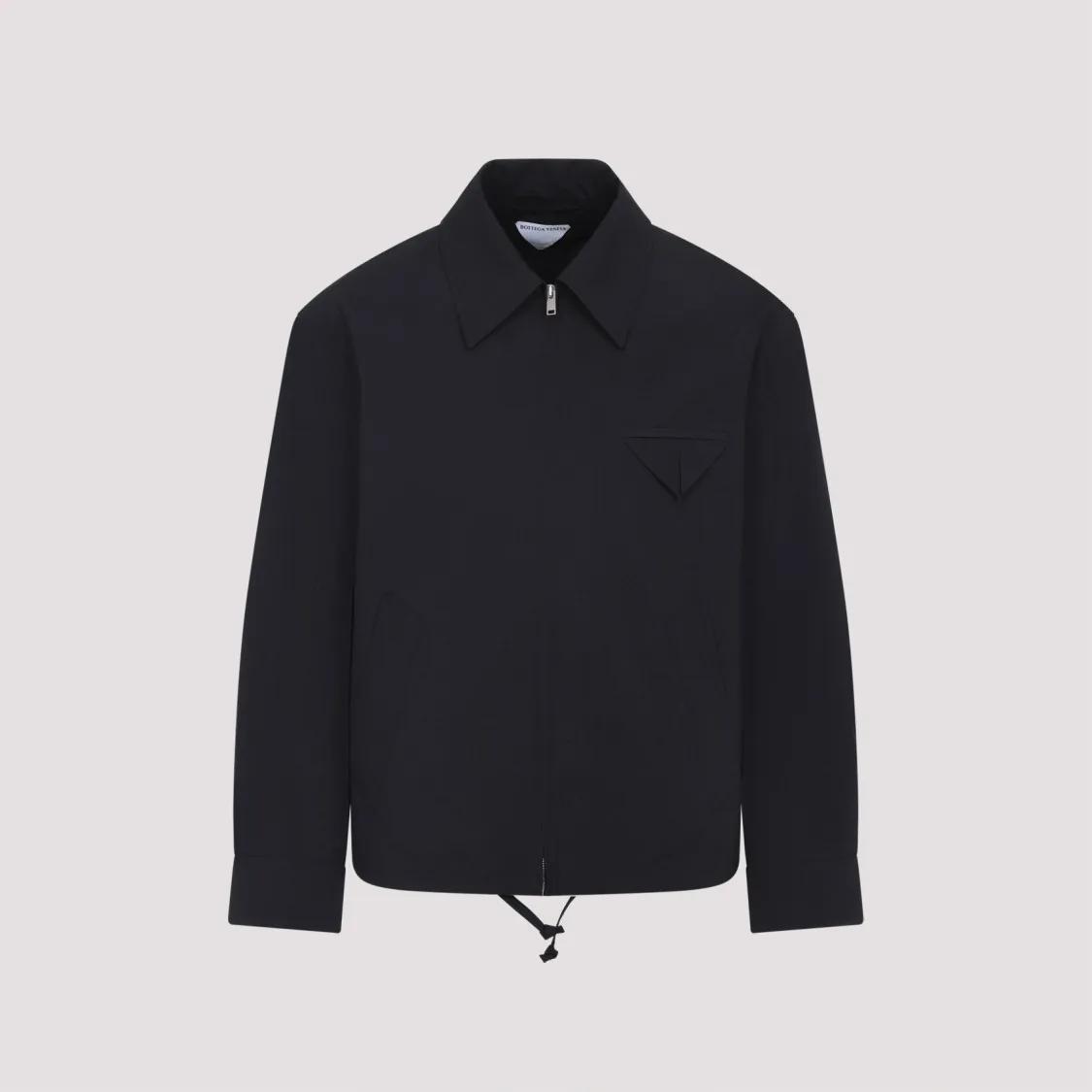 BOTTEGA VENETA Bonded Wool Zip Up Jacket Bottega Veneta Wool
