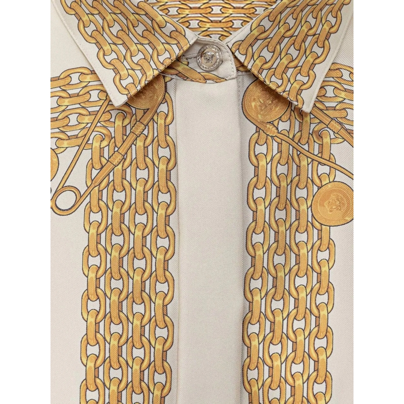 Versace Mini-robe Abito in Seta mehrfarbig(Image 4)