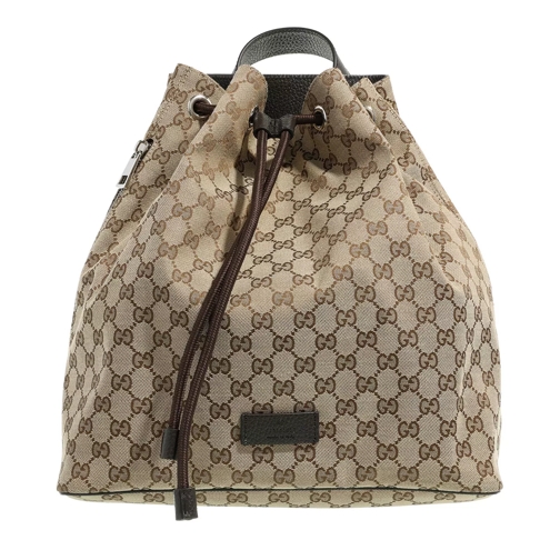 Gucci Fabric Backpack Beige Backpack
