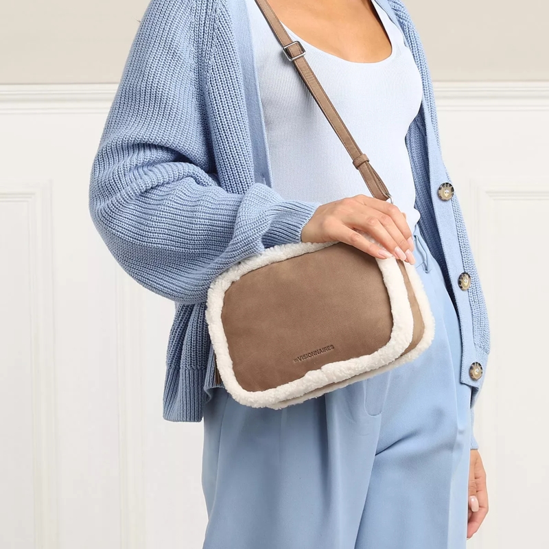 LES VISIONNAIRES Crossbody Bag Lola Teddy Hazelnut(Image 2)