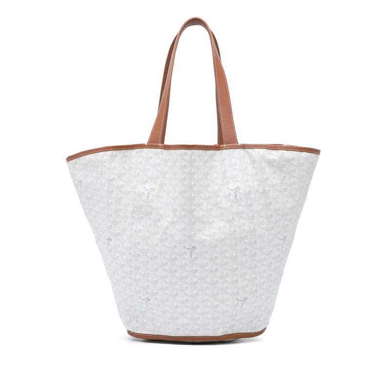 GOYARD Sac à provisions Goyardine Reversible Belharra Tote weiß