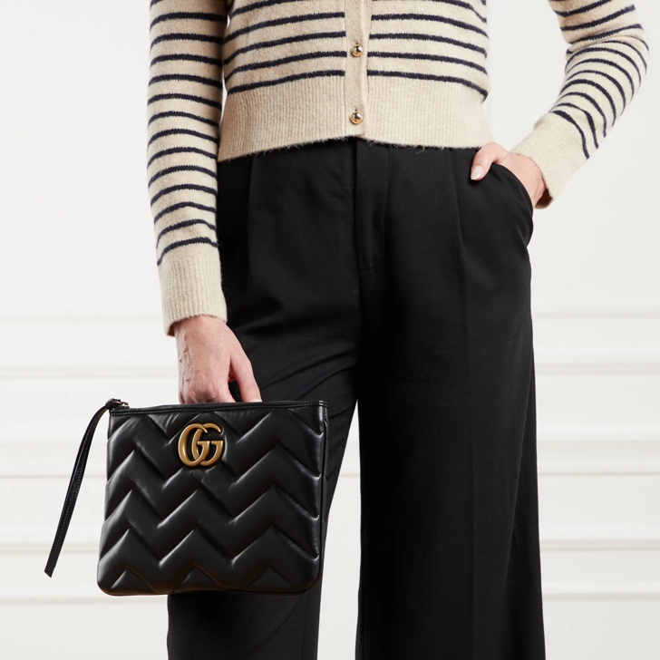 Gucci Gg Marmont Clutch Bag Black Clutch