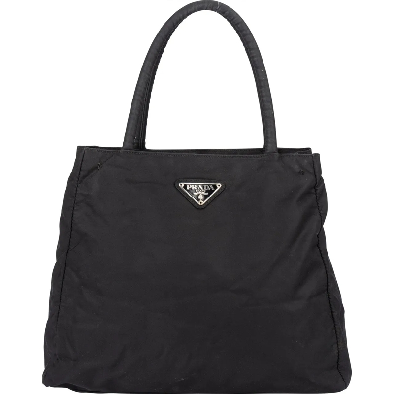 Prada Schultertasche Prada Black Nylon Triangle Handbag mehrfarbig