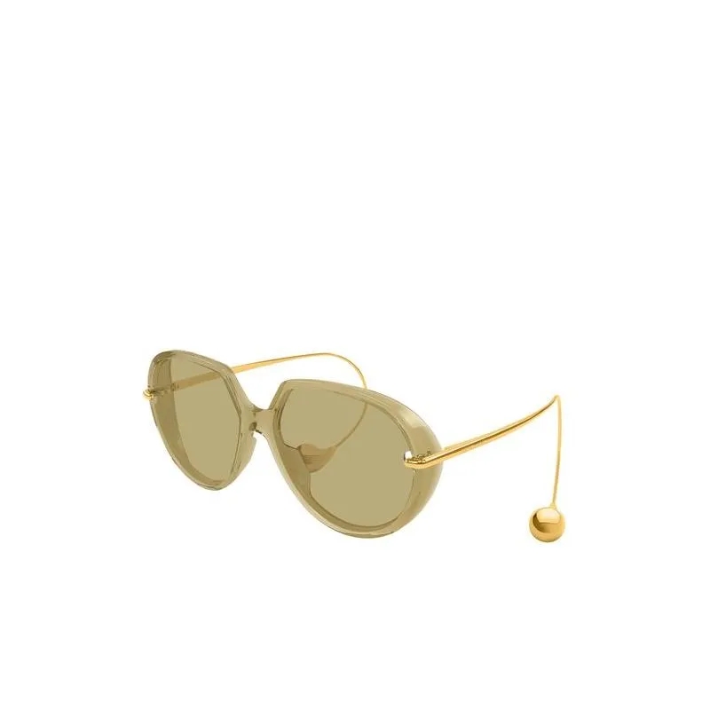 Bottega Veneta Sonnenbrille BV1436S Yellow-Gold-Brown