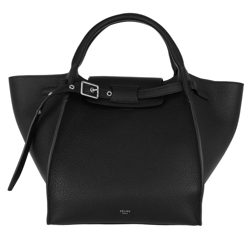Celine Small Big Bag Grained Calfskin Black Rymlig shoppingväska