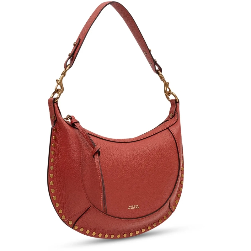 Isabel Marant Schultertasche Borsa Naoko con Profilo Borchiato rot(Image 3)