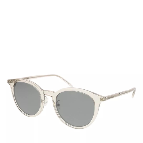 Saint Laurent SL 488/K-004 54 Sunglass Unisex Acetate Beige-Beige-Silver Sonnenbrille