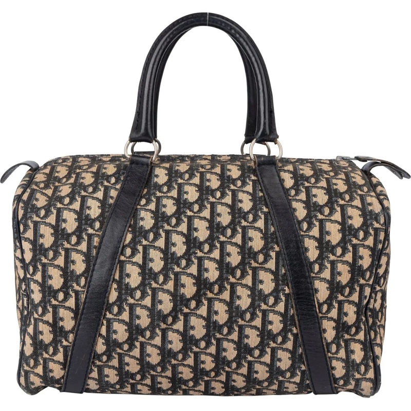 Christian Dior Tote Christian Dior Trotter Monogram Boston 30 Handbag schwarz