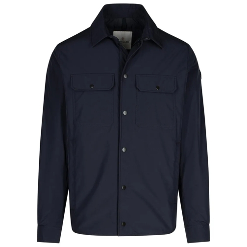 Moncler Oustalous' Navy Polyester Jacket Blue Veste de transition