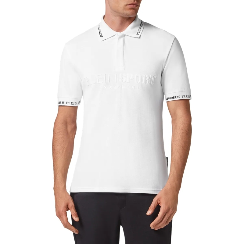 Plein Sport Top Poloshirt Statement weiss(Image 3)