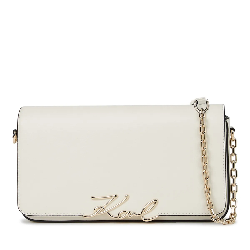 Karl Lagerfeld Schultertasche K/Signature Mini-Schultertasche offwhite