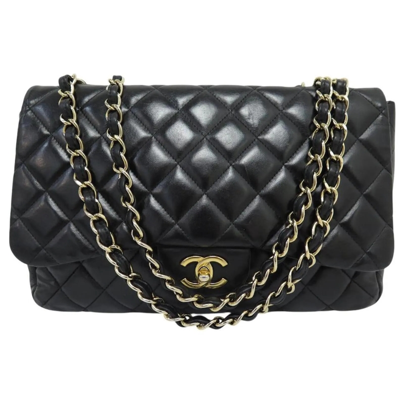 Chanel Crossbody Bag CHANEL TIMELESS JUMBO SIMPLE UMHÃ„NGETASCHE AUS SC schwarz