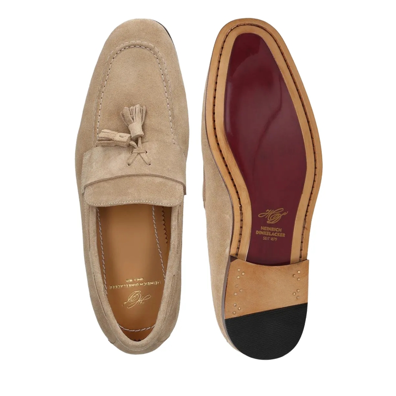 Heinrich Dinkelacker Loafer Loafer Amalfi Plain Tassel V hell-braun(Image 4)