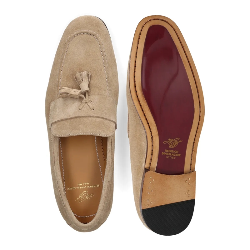 Heinrich Dinkelacker Loafer Loafer Amalfi Plain Tassel V hell-braun(Image 4)
