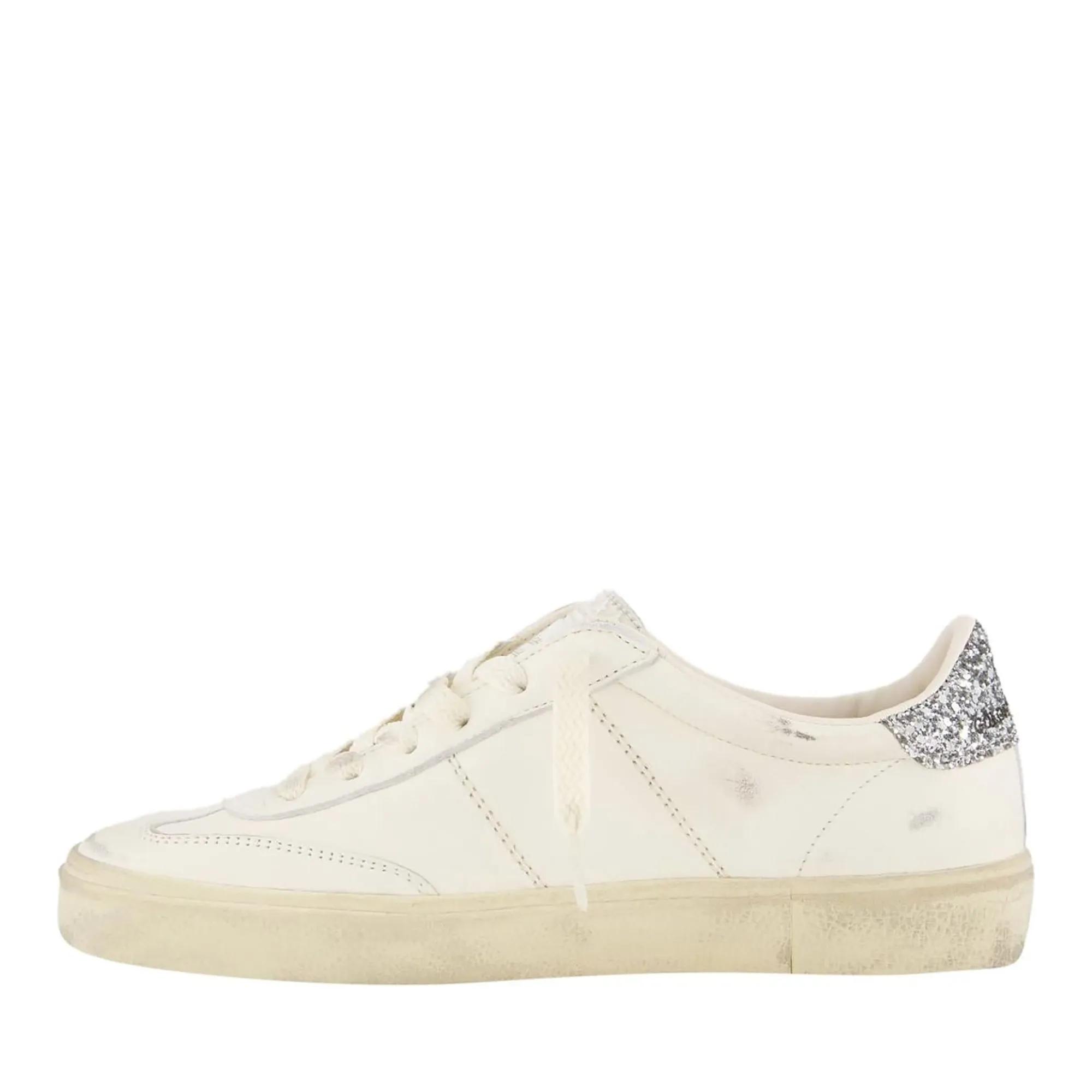 Golden Goose Low-Top Sneakers Dames Soul-Star Sneaker Wit Glitter in wit