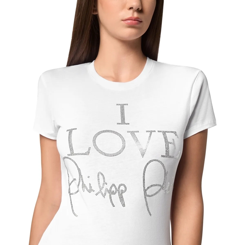 Philipp Plein T-Shirt T-Shirt Slim Fit weiss(Image 4)