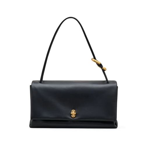 Marc Jacobs Schultertasche Black Bag With Gold-Tone Clasp And Vibrant Lining Black
