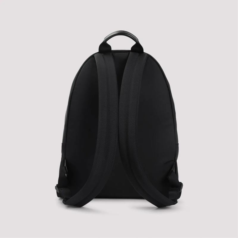 Givenchy Rucksack Rounded Silhouette Backpack With Subtle Logo Detai Black