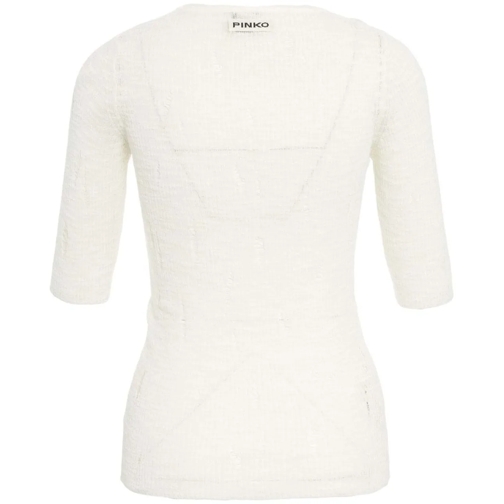 Pinko T-shirts Top with destroyed details weiß (Image 2)
